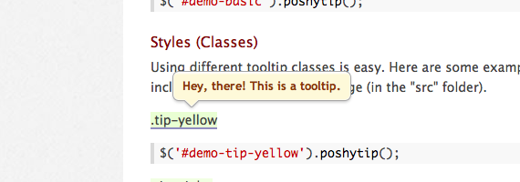 tooltip gratuito con jQuery