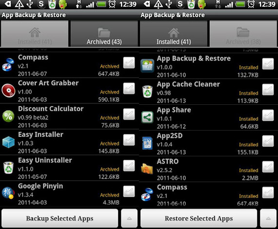 Backup de aplicaciones en Android