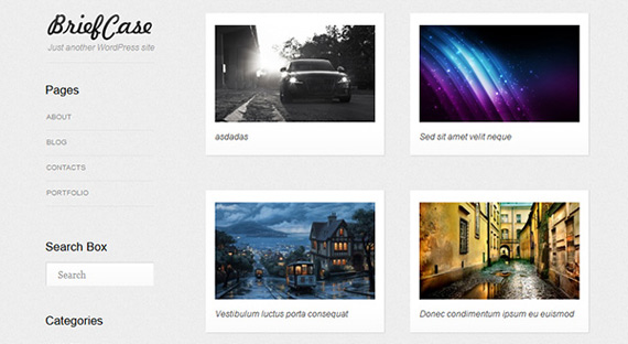 Theme para portfolio en WordPress