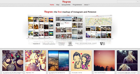 Combinación de Instagram y Pinterest