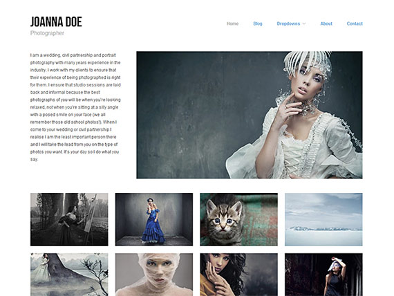 Theme para galerías en WordPress