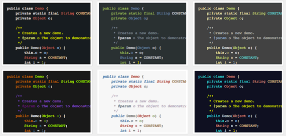 themes eclipse de colores para Eclipse