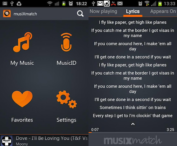 Lyrics en Android