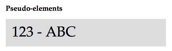 pseudo elementos css