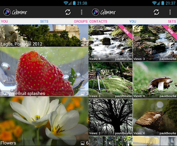 Cliente de Flickr para Android