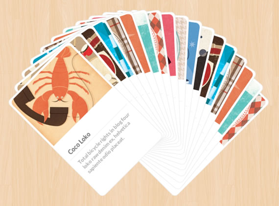 efecto cartas baraja con css3 y jQuery