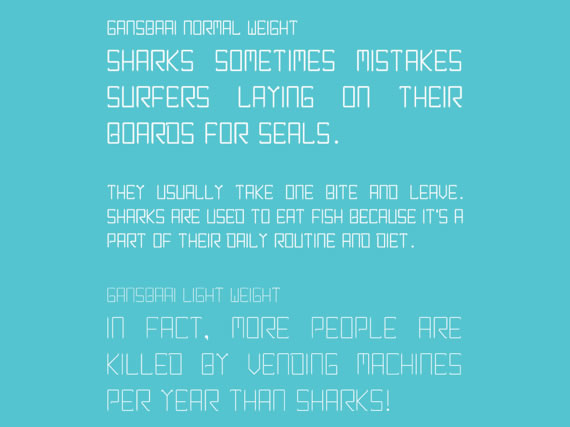 Gansbaai font