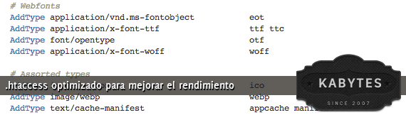htaccess optimizado para web