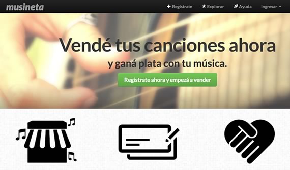 musineta venta de musica para artistas independientes