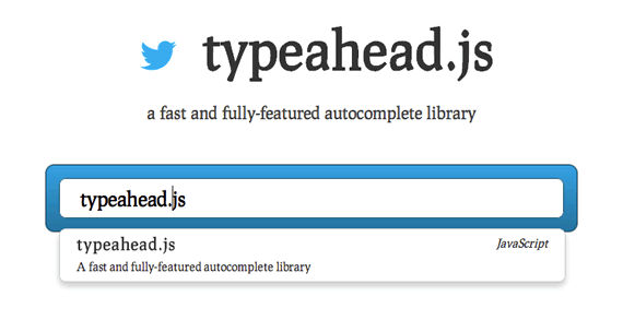 Biblioteca JavaScript para autocompletar