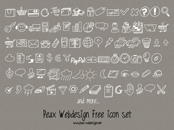 PW Drawn Icons Font