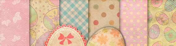 Retro Style Easter - Texturas para Pascua