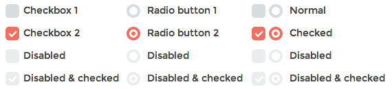 checkbox y radio buttons personalizados