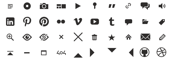 iconos en formato webfont