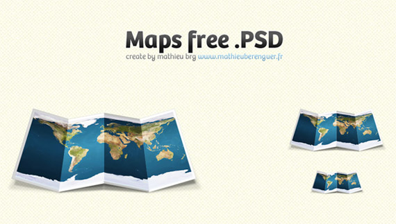Mapas en PSD gratuitos