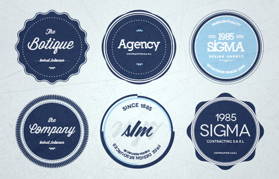 Badges Estilo Retro