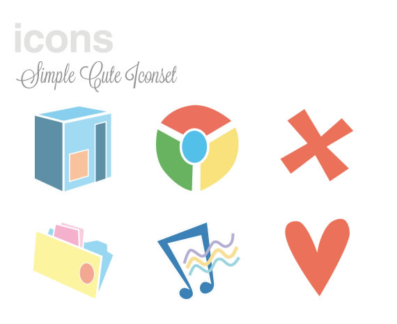 Simple Cute Iconset