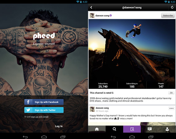 Pheed: Nueva red social para contenido multimedia