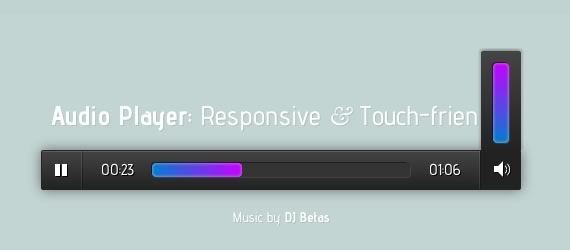 responsive reproductor de audio gratis