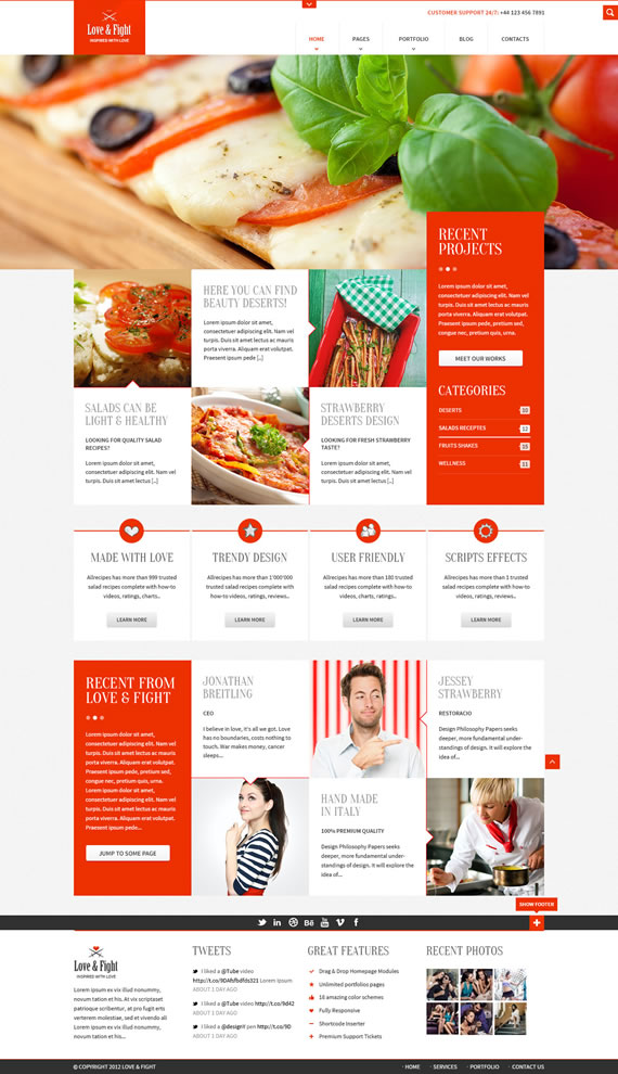 Plantilla web en PSD