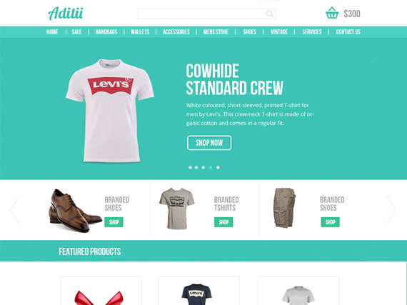 Plantilla premium para E-Commerce en PSD