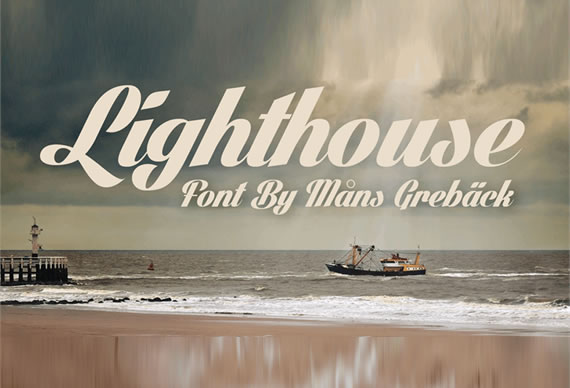 Lighthouse font