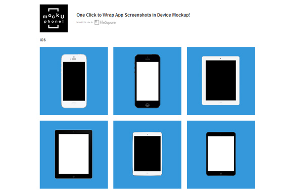 Crea mockups online gratis con MockUPhone