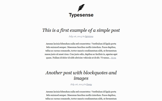 Temas gratis para WordPress: Typesense