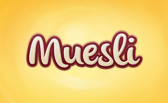 Muesli text effect - Efectos para Photoshop