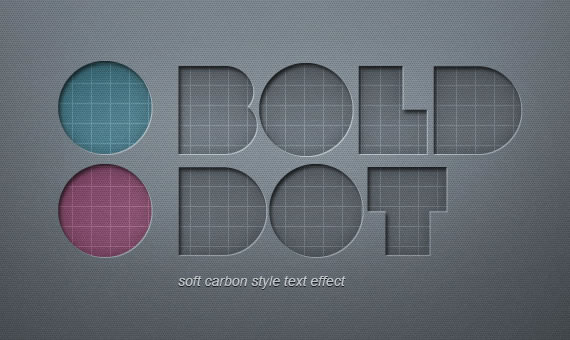 Soft Carbon Text Effect - Efectos para Photoshop