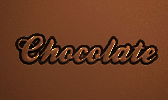 Chocolate Text Effect - Efectos para Photoshop