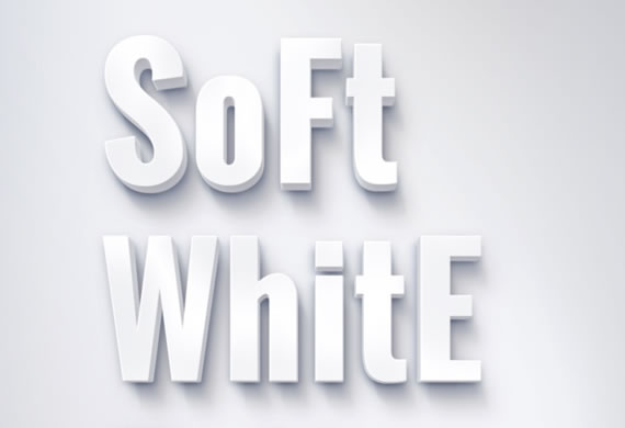 Soft White Text Effect - Efectos para Photoshop
