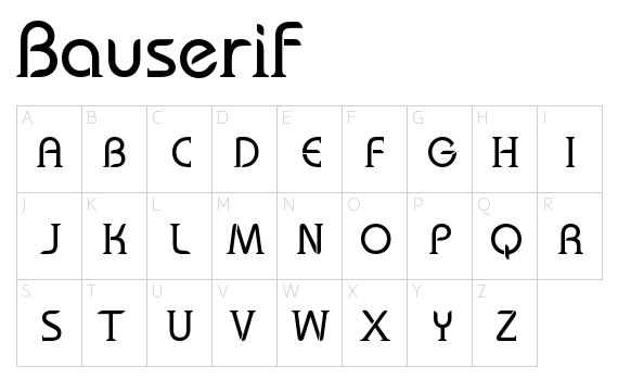 Bauserif - Font