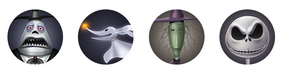 Nightmare Before Christmas Icons