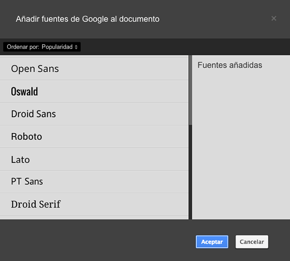 utilizar Google Fonts