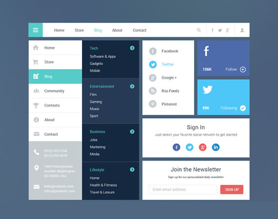 Blog Magazine UI Kit