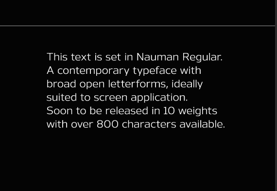 Nauman Regular - Tipografía