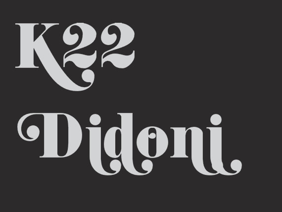K22 Didoni - Tipografía
