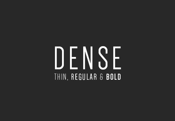 Dense - Tipografía