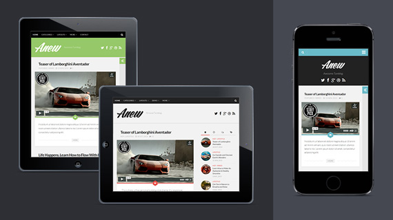 Anew: Theme para WordPress con funciones de Tumblr