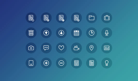 24 Clean Icons