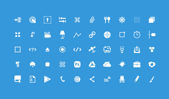 50 Glyph Icons