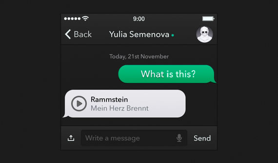 Message App UI