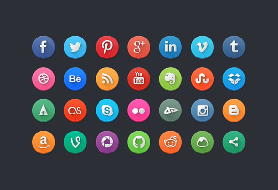 Modern Social Icons