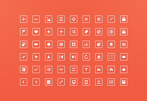 54 square icons