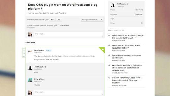 Preguntas y respuestas con plugin en WordPress