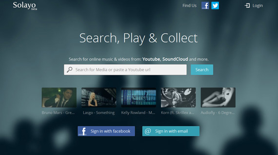 Solayo: Crear playlists desde SoundCloud y YouTube