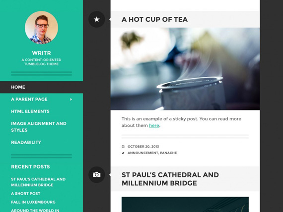 Writr: Theme para WordPress enfocado en el contenido