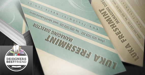 Grungy Retro Business Card