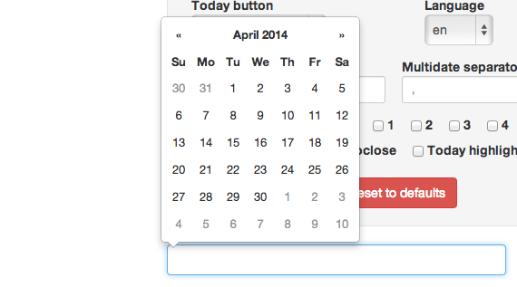 datepicker para bootstrap